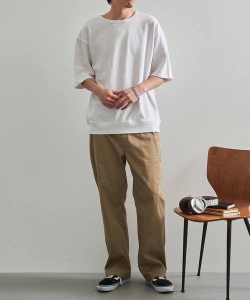 LIFEMAX(ライフマックス)の「【LIFEMAX】10.2oz スーパーヘビーウェイト ガゼット付きTシャツ 半袖無地 超厚手 厚手 タフ ワークT アメカジ 丈夫 透けにくい インナー スウェットTシャツ MS1185(Tシャツ/カットソー・メンズ・チャコールグレー/ブラック/ホワイト/ネイビー・M/XL/L)」の13枚目の写真