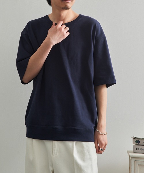 LIFEMAX(ライフマックス)の「【LIFEMAX】10.2oz スーパーヘビーウェイト ガゼット付きTシャツ 半袖無地 超厚手 厚手 タフ ワークT アメカジ 丈夫 透けにくい インナー スウェットTシャツ MS1185(Tシャツ/カットソー・メンズ・チャコールグレー/ブラック/ホワイト/ネイビー・M/XL/L)」の6枚目の写真