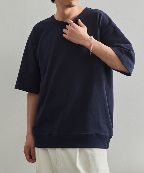 LIFEMAX(ライフマックス)の「【LIFEMAX】10.2oz スーパーヘビーウェイト ガゼット付きTシャツ 半袖無地 超厚手 厚手 タフ ワークT アメカジ 丈夫 透けにくい インナー スウェットTシャツ MS1185(Tシャツ/カットソー・メンズ・チャコールグレー/ブラック/ホワイト/ネイビー・M/XL/L)」の5枚目の写真
