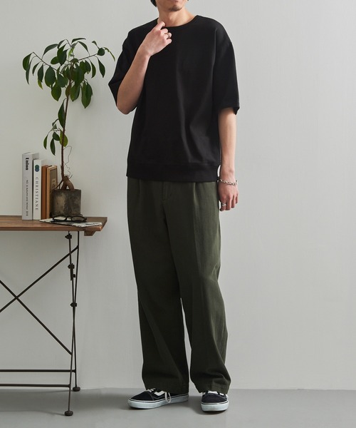 LIFEMAX(ライフマックス)の「【LIFEMAX】10.2oz スーパーヘビーウェイト ガゼット付きTシャツ 半袖無地 超厚手 厚手 タフ ワークT アメカジ 丈夫 透けにくい インナー スウェットTシャツ MS1185(Tシャツ/カットソー・メンズ・チャコールグレー/ブラック/ホワイト/ネイビー・M/XL/L)」の20枚目の写真
