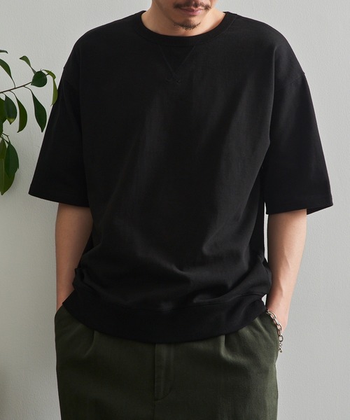 LIFEMAX(ライフマックス)の「【LIFEMAX】10.2oz スーパーヘビーウェイト ガゼット付きTシャツ 半袖無地 超厚手 厚手 タフ ワークT アメカジ 丈夫 透けにくい インナー スウェットTシャツ MS1185(Tシャツ/カットソー・メンズ・チャコールグレー/ブラック/ホワイト/ネイビー・M/XL/L)」の15枚目の写真