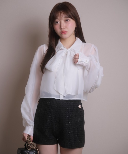 LIPSERVICE(リップサービス)の「サイドボタンショートパンツ(その他パンツ・レディース・アイボリー/ブルー系その他2/ブラック/ネイビー・S/M)」の11枚目の写真