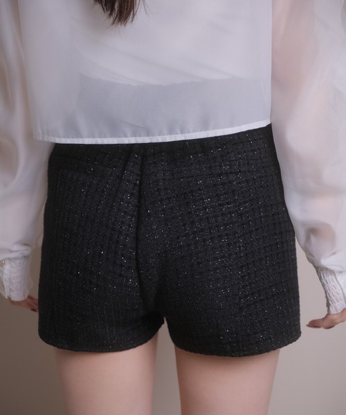 LIPSERVICE(リップサービス)の「サイドボタンショートパンツ(その他パンツ・レディース・アイボリー/ブルー系その他2/ブラック/ネイビー・S/M)」の6枚目の写真