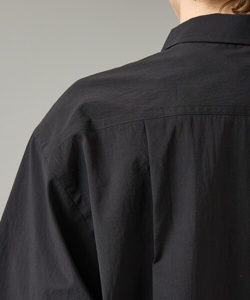ABAHOUSE(アバハウス)の「【セットアップ対応】ドットエアー オープンカラーシャツ / オーバーサイズ(シャツ/ブラウス・メンズ・グレイッシュベージュ/ブラック/ネイビー・46/48)」の4枚目の写真