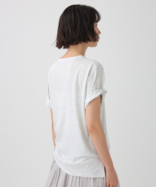 +81BRANCA(ハチイチブランカ)の「【81BRANCA】<別注>ロゴシアーカットソー(Tシャツ/カットソー・レディース・ライトベージュ/ライトグレー・フリー)」の13枚目の写真