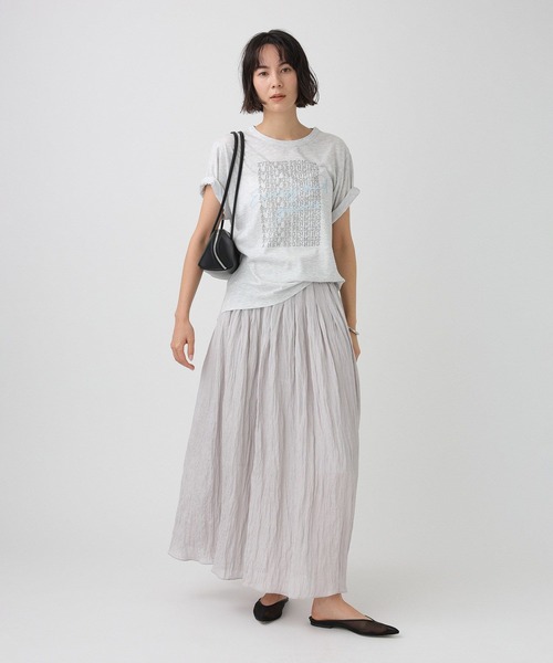 +81BRANCA(ハチイチブランカ)の「【81BRANCA】<別注>ロゴシアーカットソー(Tシャツ/カットソー・レディース・ライトベージュ/ライトグレー・フリー)」の14枚目の写真