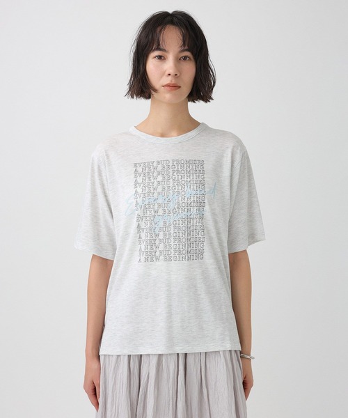 +81BRANCA(ハチイチブランカ)の「【81BRANCA】<別注>ロゴシアーカットソー(Tシャツ/カットソー・レディース・ライトベージュ/ライトグレー・フリー)」の18枚目の写真