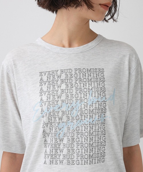 +81BRANCA(ハチイチブランカ)の「【81BRANCA】<別注>ロゴシアーカットソー(Tシャツ/カットソー・レディース・ライトベージュ/ライトグレー・フリー)」の21枚目の写真