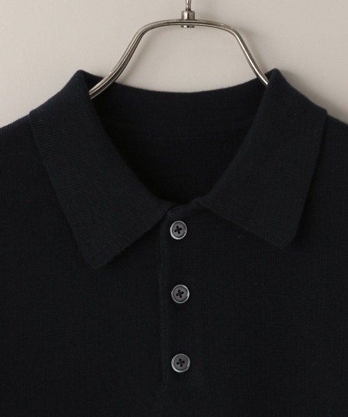 LOWRYS FARM（ローリーズファーム）の「【LFM(U)】スウェットライクニットポロＳＳ　 670536（Tシャツ/カットソー・メンズ・その他/レッド/ネイビー・FREE）」の5枚目の写真