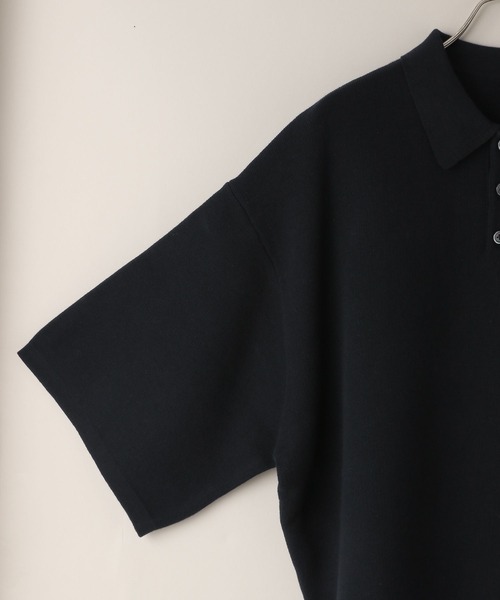 LOWRYS FARM（ローリーズファーム）の「【LFM(U)】スウェットライクニットポロＳＳ　 670536（Tシャツ/カットソー・メンズ・その他/レッド/ネイビー・FREE）」の6枚目の写真