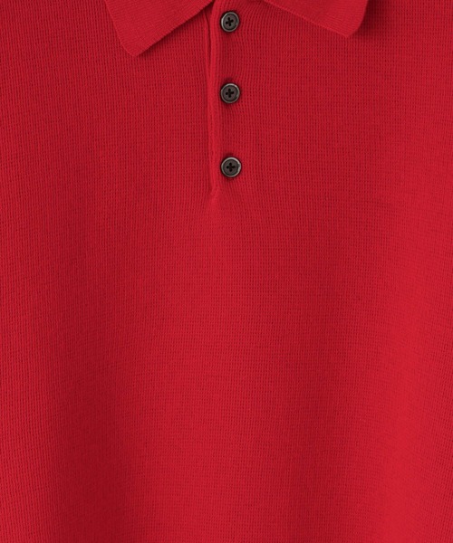 LOWRYS FARM（ローリーズファーム）の「【LFM(U)】スウェットライクニットポロＳＳ　 670536（Tシャツ/カットソー・メンズ・その他/レッド/ネイビー・FREE）」の11枚目の写真
