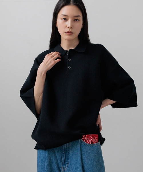 LOWRYS FARM(ローリーズファーム)の「【LFM(U)】スウェットライクニットポロSS 670536(Tシャツ/カットソー・メンズ・その他/レッド/ネイビー・FREE)」の20枚目の写真