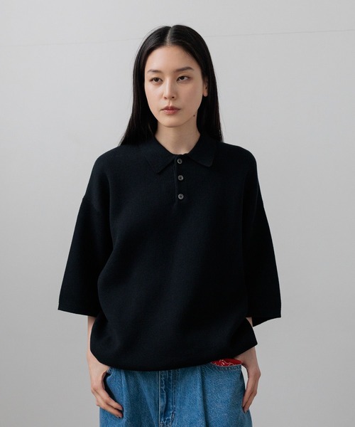 LOWRYS FARM(ローリーズファーム)の「【LFM(U)】スウェットライクニットポロSS 670536(Tシャツ/カットソー・メンズ・その他/レッド/ネイビー・FREE)」の22枚目の写真