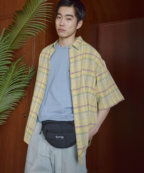 niko and...(ニコアンド)の「マドラスドビーチェックシャツ(シャツ/ブラウス・メンズ・サックスブルー/イエロー/ピンク・LARGE/MEDIUM)」の3枚目の写真