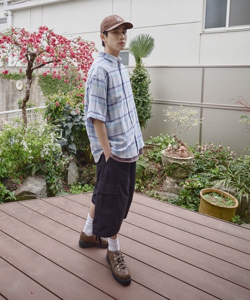 niko and...(ニコアンド)の「マドラスドビーチェックシャツ(シャツ/ブラウス・メンズ・サックスブルー/イエロー/ピンク・LARGE/MEDIUM)」の6枚目の写真