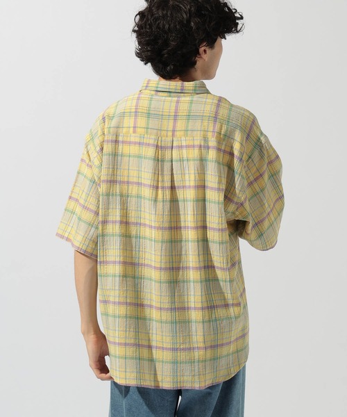 niko and...(ニコアンド)の「マドラスドビーチェックシャツ(シャツ/ブラウス・メンズ・サックスブルー/イエロー/ピンク・LARGE/MEDIUM)」の20枚目の写真