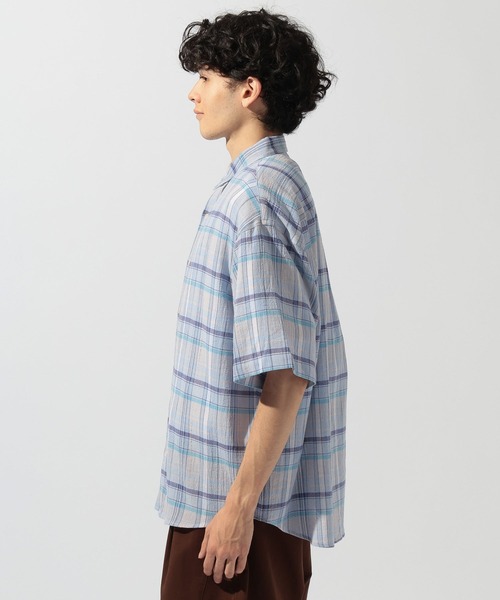 niko and...(ニコアンド)の「マドラスドビーチェックシャツ(シャツ/ブラウス・メンズ・サックスブルー/イエロー/ピンク・LARGE/MEDIUM)」の14枚目の写真