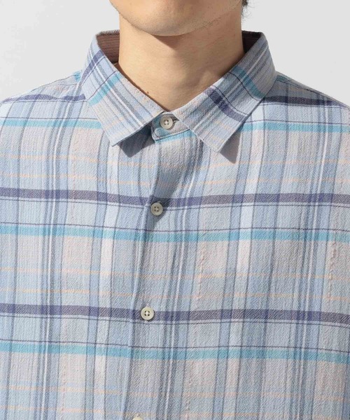 niko and...(ニコアンド)の「マドラスドビーチェックシャツ(シャツ/ブラウス・メンズ・サックスブルー/イエロー/ピンク・LARGE/MEDIUM)」の16枚目の写真