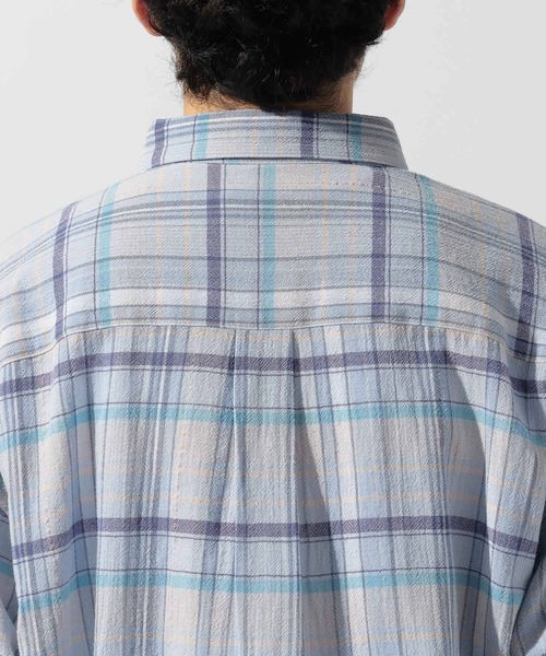 niko and...(ニコアンド)の「マドラスドビーチェックシャツ(シャツ/ブラウス・メンズ・サックスブルー/イエロー/ピンク・LARGE/MEDIUM)」の17枚目の写真