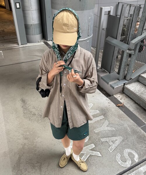 CIAOPANIC TYPY(チャオパニックティピー)の「【UNISEX】バンダナ付きナイロンロゴキャップ(キャップ・メンズ・ブラック/ベージュ/ネイビー/レッド・ONE SIZE)」の22枚目の写真