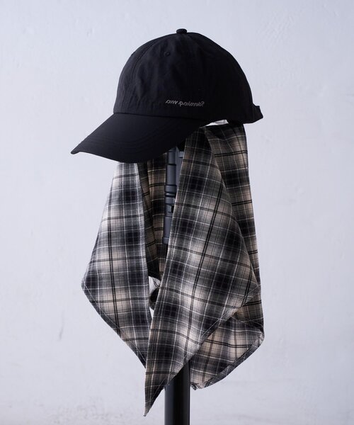 CIAOPANIC TYPY(チャオパニックティピー)の「【UNISEX】バンダナ付きナイロンロゴキャップ(キャップ・メンズ・ブラック/ベージュ/ネイビー/レッド・ONE SIZE)」の19枚目の写真