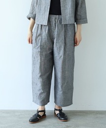 △L/C/Pe washer gum tuck pants