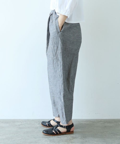 yuni（ユニ　）の「△L/C/Pe washer gum tuck pants（その他パンツ・レディース・ブラック/その他/ブラウン・FREE）」の10枚目の写真