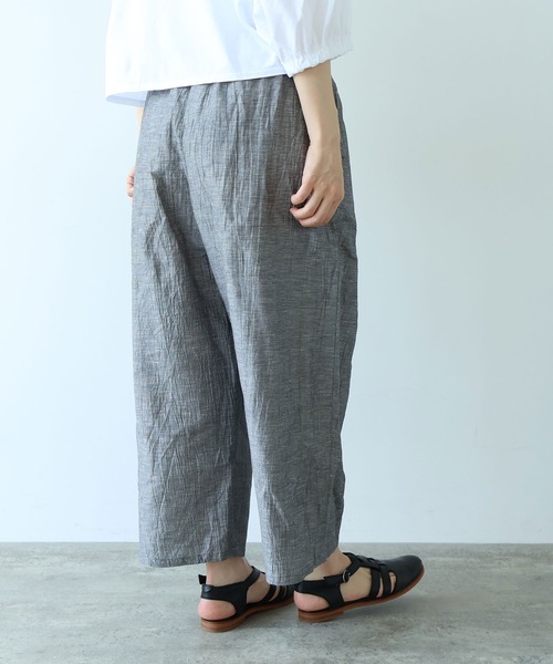 yuni（ユニ　）の「△L/C/Pe washer gum tuck pants（その他パンツ・レディース・ブラック/その他/ブラウン・FREE）」の12枚目の写真