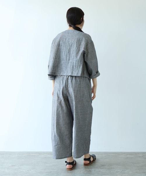 yuni（ユニ　）の「△L/C/Pe washer gum tuck pants（その他パンツ・レディース・ブラック/その他/ブラウン・FREE）」の8枚目の写真