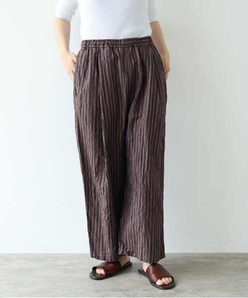 yuni（ユニ　）の「△L/C/Pe washer gum tuck pants（その他パンツ・レディース・ブラック/その他/ブラウン・FREE）」の22枚目の写真
