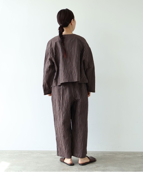 yuni（ユニ　）の「△L/C/Pe washer gum tuck pants（その他パンツ・レディース・ブラック/その他/ブラウン・FREE）」の20枚目の写真