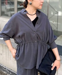 NOLLEY’S | 《セットアップ対応》ウォッシャブルサンドウォッシュシャツ(シャツ/ブラウス)