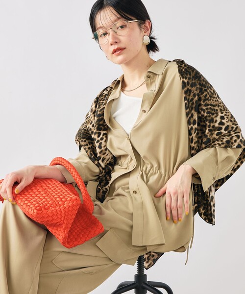 NOLLEY’S（ノーリーズ）の「《セットアップ対応》ウォッシャブルサンドウォッシュシャツ（シャツ/ブラウス・レディース・ベージュ/チャコールグレー・38）」の20枚目の写真