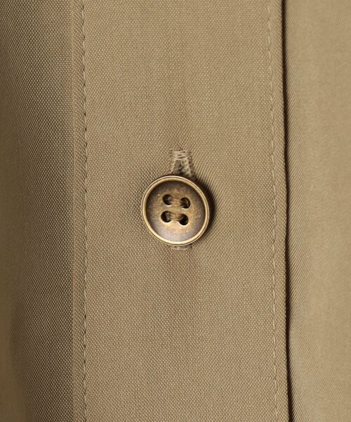 NOLLEY’S（ノーリーズ）の「《セットアップ対応》ウォッシャブルサンドウォッシュシャツ（シャツ/ブラウス・レディース・ベージュ/チャコールグレー・38）」の3枚目の写真