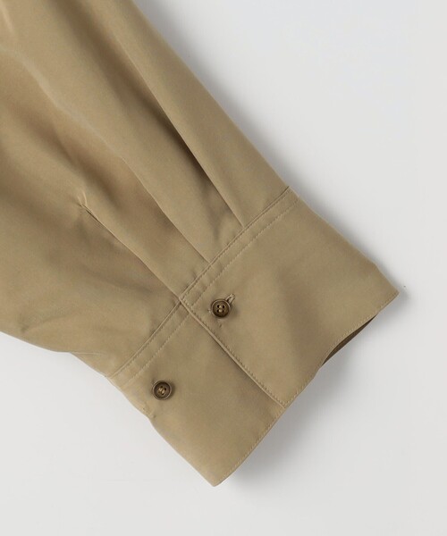 NOLLEY’S（ノーリーズ）の「《セットアップ対応》ウォッシャブルサンドウォッシュシャツ（シャツ/ブラウス・レディース・ベージュ/チャコールグレー・38）」の7枚目の写真