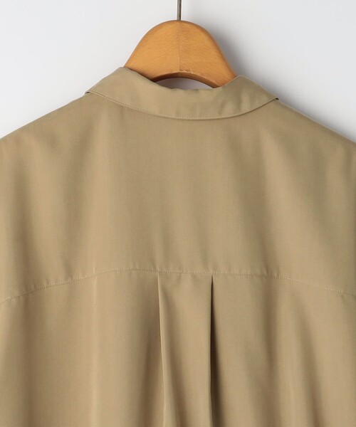 NOLLEY’S（ノーリーズ）の「《セットアップ対応》ウォッシャブルサンドウォッシュシャツ（シャツ/ブラウス・レディース・ベージュ/チャコールグレー・38）」の9枚目の写真