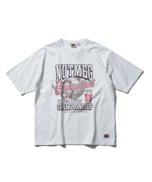 NutmegMills(ナツメグミルズ)の「【NUTMEG/ナツメグ】 ChampionshipT(Tシャツ/カットソー・メンズ・ホワイト/ネイビー/チャコール/グレー/ブラック・L/LL/M)」の1枚目の写真