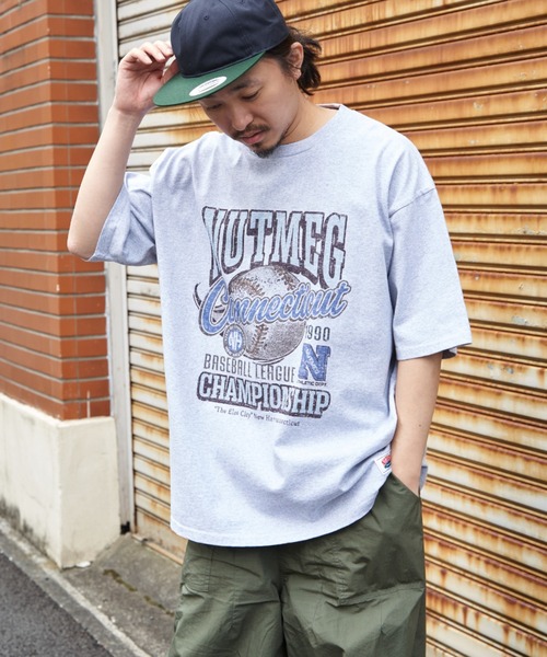 NutmegMills(ナツメグミルズ)の「【NUTMEG/ナツメグ】 ChampionshipT(Tシャツ/カットソー・メンズ・ホワイト/ネイビー/チャコール/グレー/ブラック・L/LL/M)」の21枚目の写真