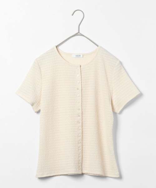 GLOBAL WORK（グローバルワーク）の「膨れジャガードカーディガンプルオーバー/663961（Tシャツ/カットソー・レディース・アイボリー/ブラウン/マスタード・LARGE/MEDIUM）」の20枚目の写真