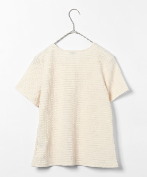 GLOBAL WORK（グローバルワーク）の「膨れジャガードカーディガンプルオーバー/663961（Tシャツ/カットソー・レディース・アイボリー/ブラウン/マスタード・LARGE/MEDIUM）」の11枚目の写真