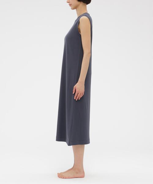 MARGARET HOWELL(マーガレットハウエル)の「HIGHTWIST COTTON JERSEY DRESS(ワンピース・レディース・ダークグレー・FREE)」の6枚目の写真