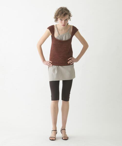 LAATO(ラート)の「half leggings(レギンス/スパッツ・レディース・ブラウン/ライトブラウン・FREE)」の2枚目の写真