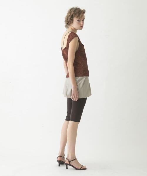 LAATO(ラート)の「half leggings(レギンス/スパッツ・レディース・ブラウン/ライトブラウン・FREE)」の11枚目の写真