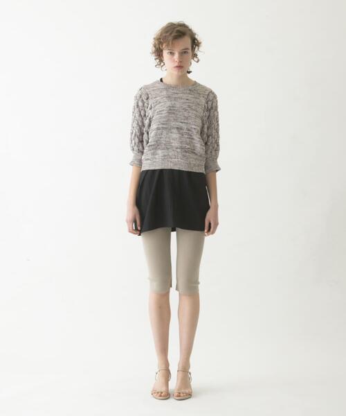 LAATO(ラート)の「half leggings(レギンス/スパッツ・レディース・ブラウン/ライトブラウン・FREE)」の5枚目の写真
