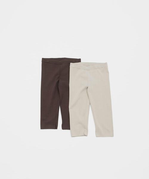 LAATO(ラート)の「half leggings(レギンス/スパッツ・レディース・ブラウン/ライトブラウン・FREE)」の6枚目の写真