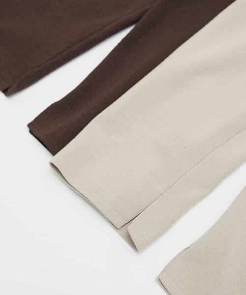 LAATO(ラート)の「half leggings(レギンス/スパッツ・レディース・ブラウン/ライトブラウン・FREE)」の8枚目の写真