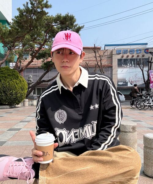 ELIMENO(エリメノ)の「EL エルテイ トラックカラーTシャツ 2カラー(Tシャツ/カットソー・メンズ・ブラック/アイボリー・1/2/3)」の6枚目の写真