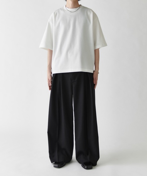Lui's（ルイス）の「サマーミラノBIGTシャツ（Tシャツ/カットソー・メンズ・ホワイト/ブラック/チャコールグレー・S/M）」の9枚目の写真