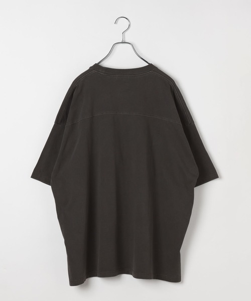 LEPSIM(レプシィム)の「ピグメントBIGT 670140(Tシャツ/カットソー・レディース・カーキ/オレンジ/オフホワイト/チャコールグレー・FREE)」の13枚目の写真