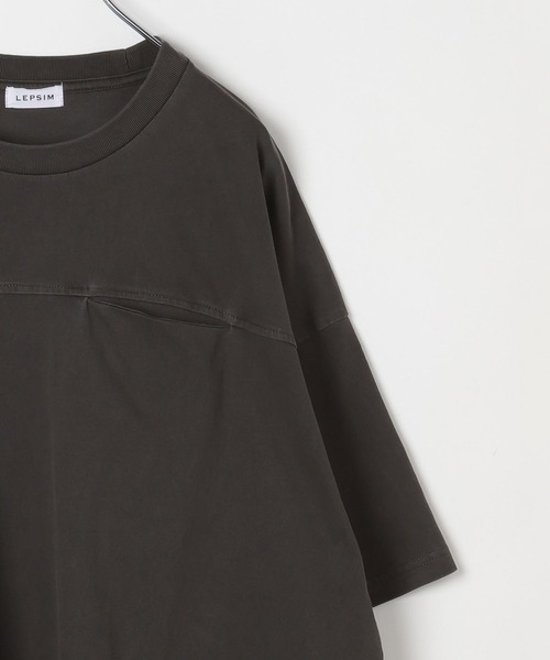 LEPSIM(レプシィム)の「ピグメントBIGT 670140(Tシャツ/カットソー・レディース・カーキ/オレンジ/オフホワイト/チャコールグレー・FREE)」の15枚目の写真